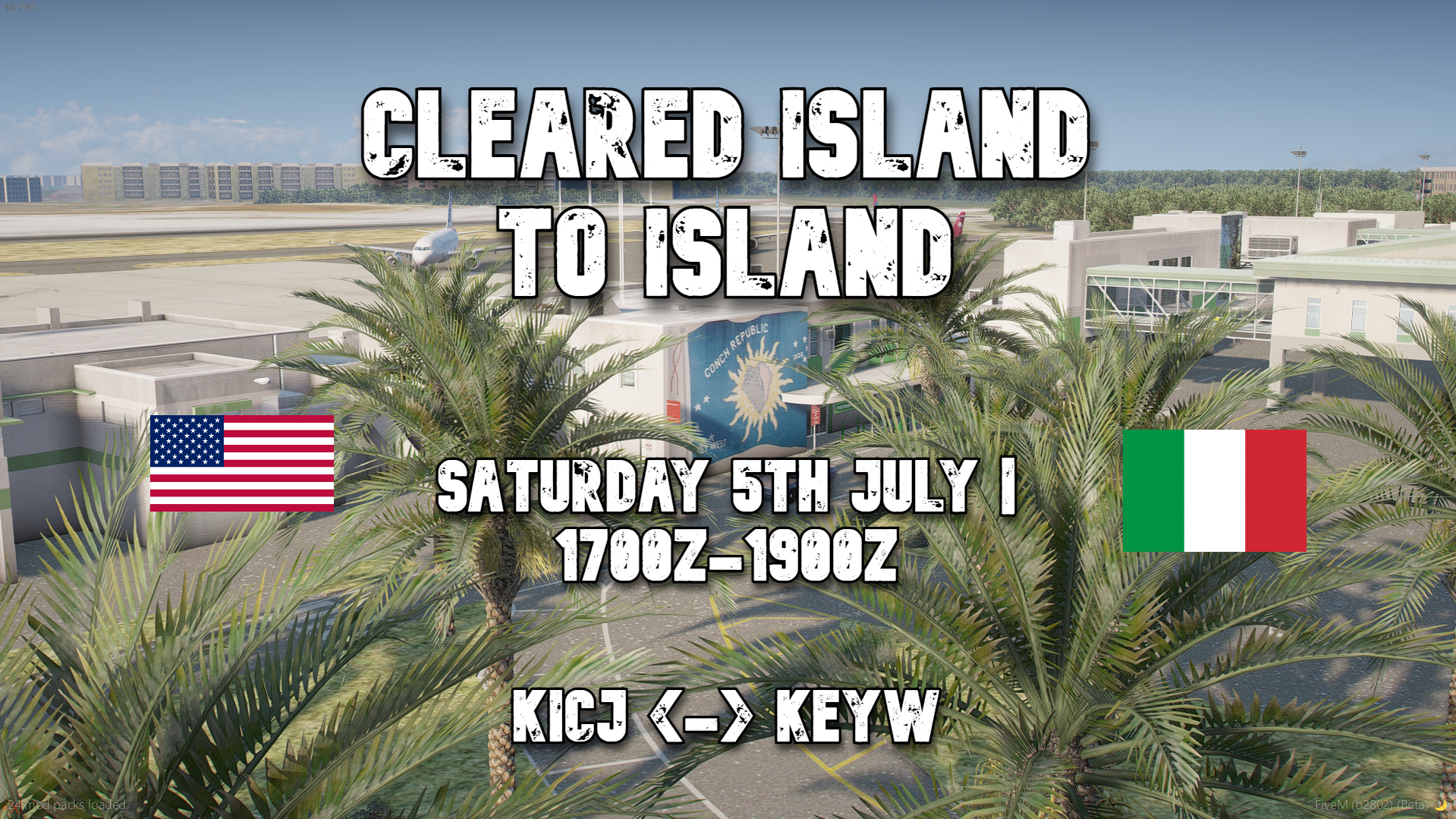 Cleared Island to Island
